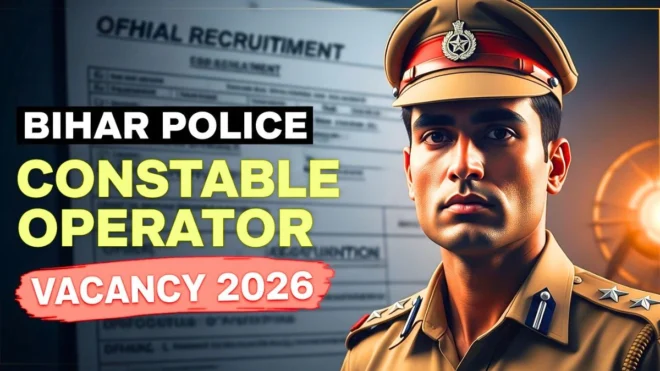 Bihar Police Constable Operator Vacancy