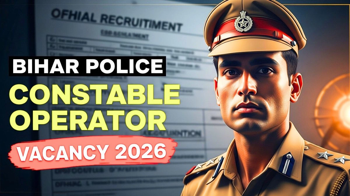 Bihar Police Constable Operator Vacancy