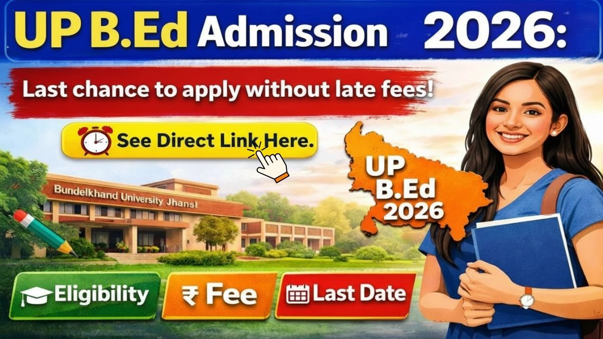 UP B.Ed Admission 2026