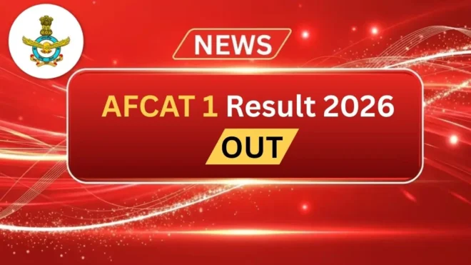 AFCAT 1 Result 2026